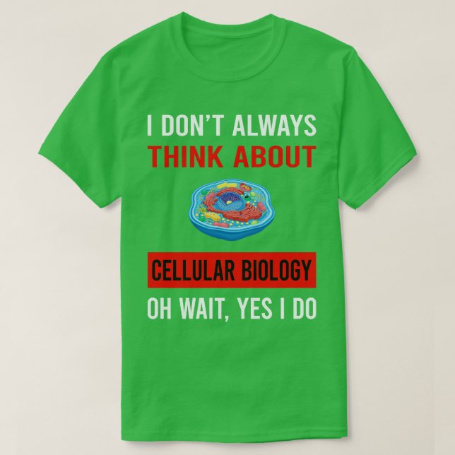 Tänka om cellcellbiologi biolog t shirt (Design framsida)
