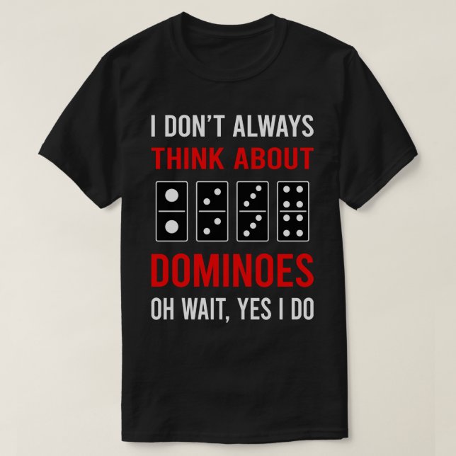 Tänka om Dominoes T Shirt (Design framsida)