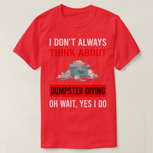 Tänka om dumpning t shirt (Design framsida)