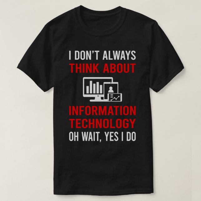 Tänka om informationsteknik t shirt (Design framsida)