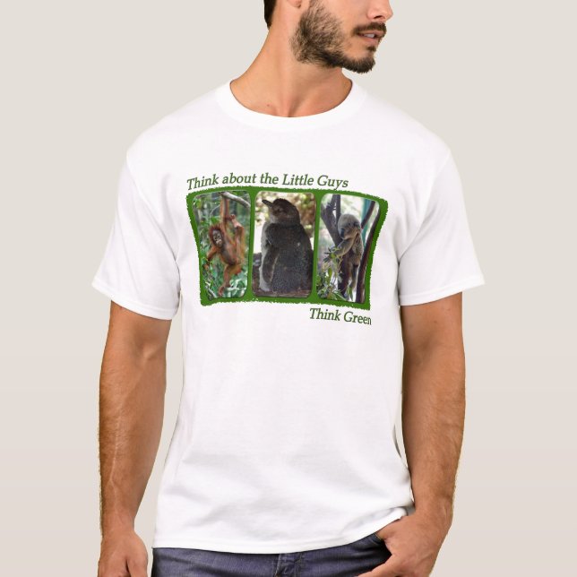Tänka om lite grabbT-tröja Tee Shirt (Framsida)