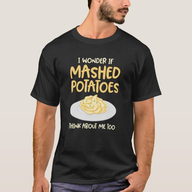 Tänka om mosad potatis t shirt (Framsida)