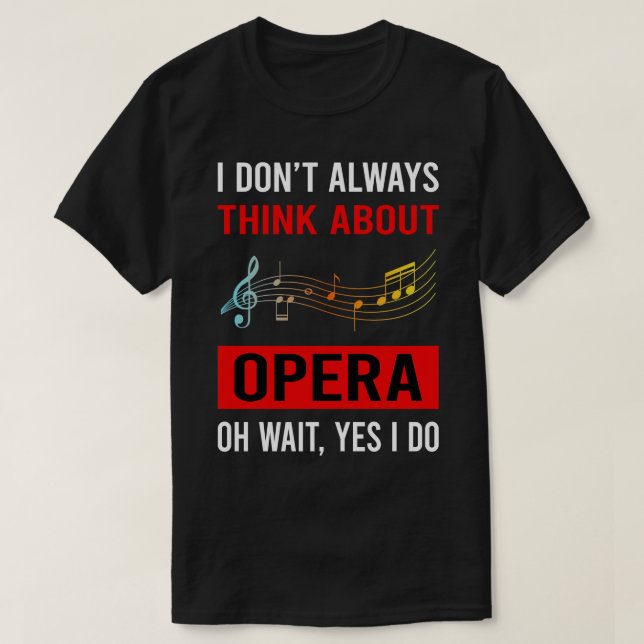 Tänka om opera t shirt (Design framsida)