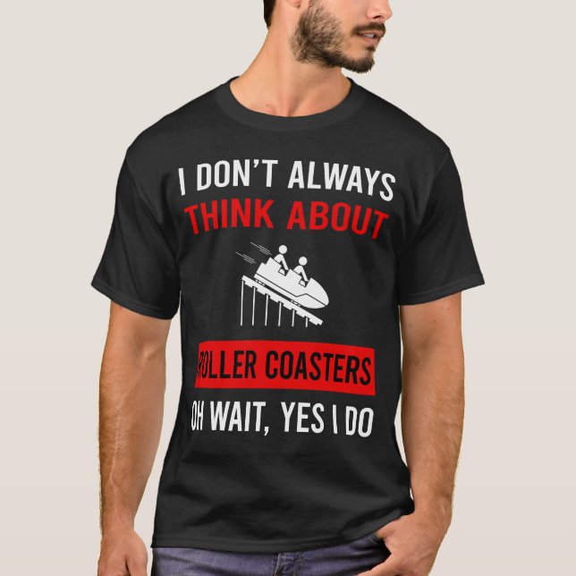 Tänka Om rollerUnderlägg Rollercoaster T Shirt (Framsida)
