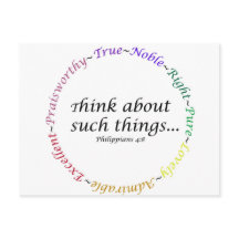 Tänka om sådant sak... Filippinerna 4:8