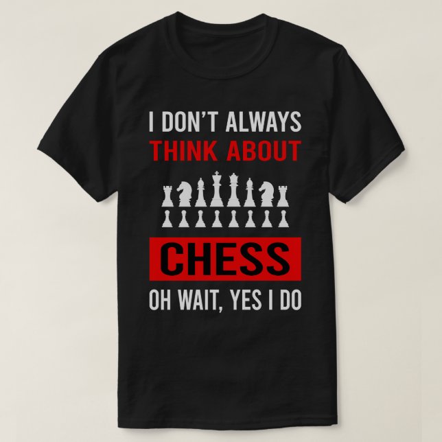 Tänka om schack t shirt (Design framsida)