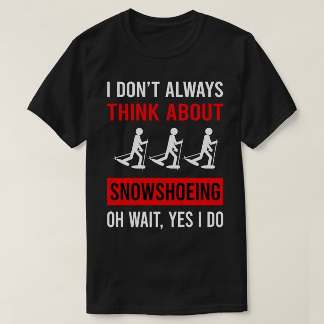 Tänka om Snöskare T Shirt (Design framsida)
