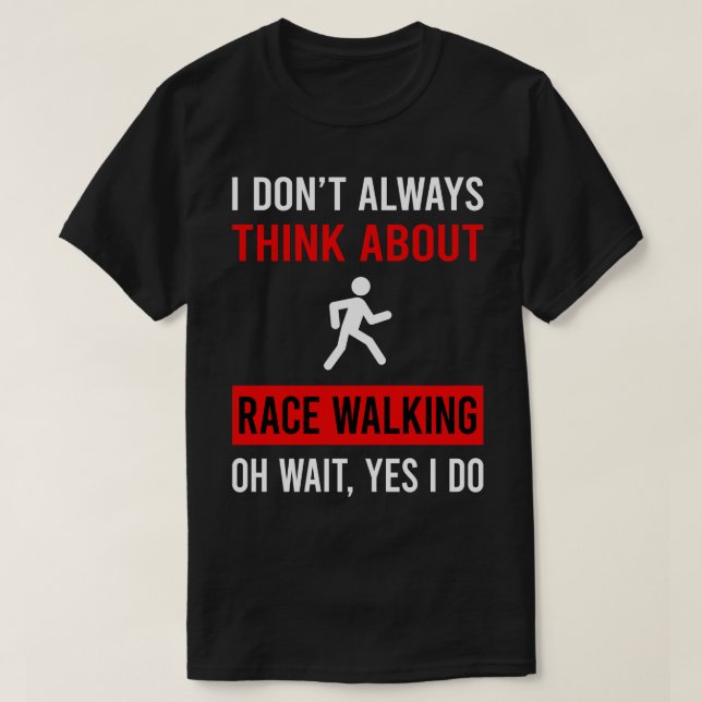 Tänka om Tävling Walking T Shirt (Design framsida)