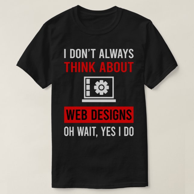 Tänka om Webbdesign Designer-design T Shirt (Design framsida)