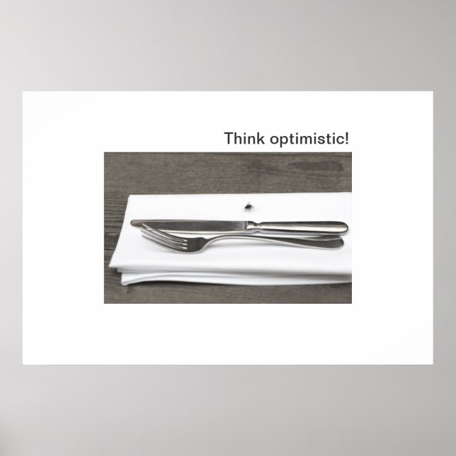 Tänka optimistisk! poster (Framsidan)