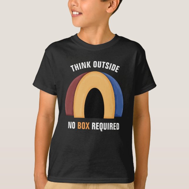 Tänka OutsideKids' Hanes TAGLESS® T-Shirt (Framsida)