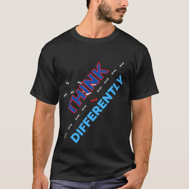 Tänka på annat sätt 6 b t shirt (Framsida)
