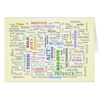 Tänka på dessa saker hälsningskort