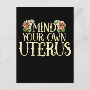 tänka på din egen uterus vykort