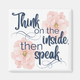 Tänka på Inside lustig söt Magnet