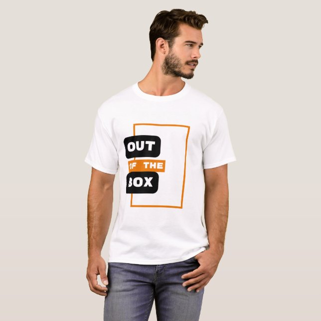 Tänka på olika sätt - utanför boxbegreppet t shirt (Hel framsida)
