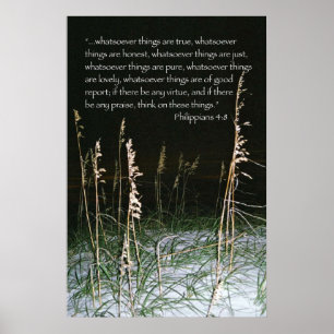 Tänka på Scriptureaffischen för dessa saker - Poster