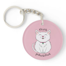 Tänka Pawsitive Cat Illustration