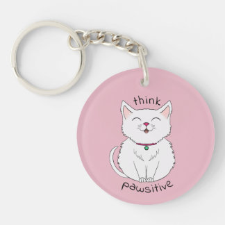 Tänka Pawsitive Cat Illustration