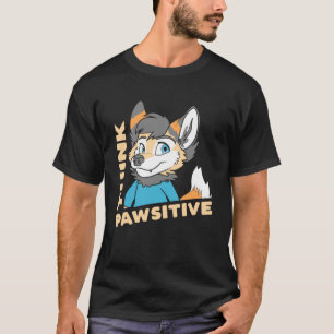 Tänka Pawsitive Tänka Positive Cute OwO Furdress T Shirt
