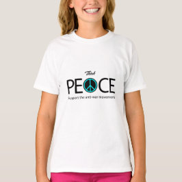 Tänka Peace, Anti-Krig, Anti-Violence T Shirt