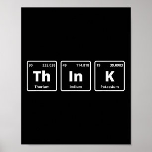 Tänka, , periodisk Bord i Inslag Poster