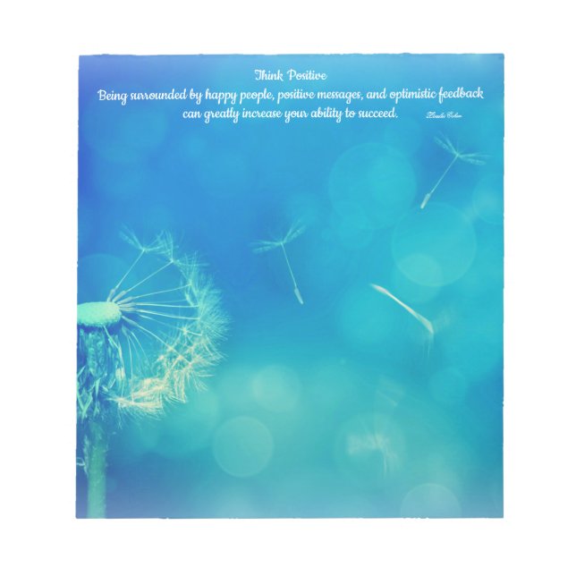 Tänka positiv anteckningsblock (Framsida)