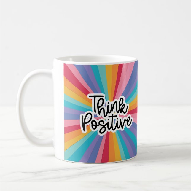Tänka positiv kaffemugg (Vänster)