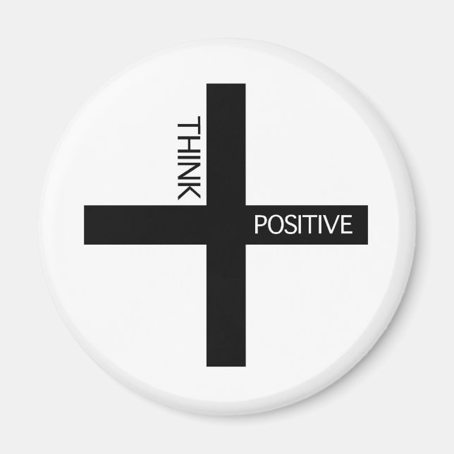 Tänka positiv magnet (Framsidan)