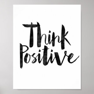 Tänka positiv poster