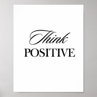 Tänka positiv poster