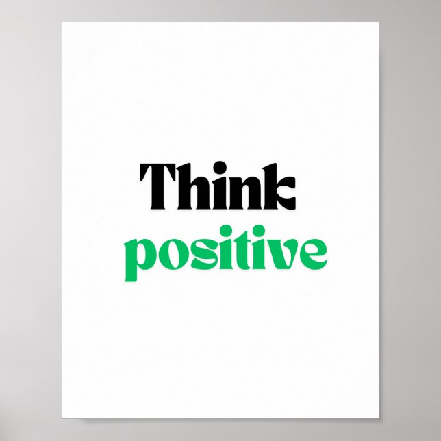 Tänka positiv poster (Framsidan)