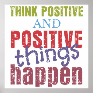 Tänka positiv poster