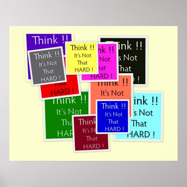 Tänka! poster (Framsidan)
