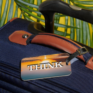 Tänka Recovery Slogan Sunrise Bagagebricka
