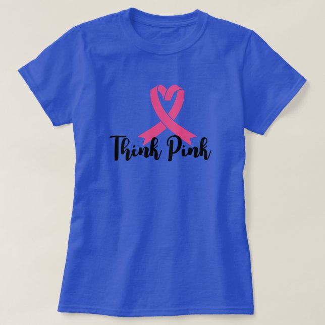 Tänka Rosa - Bära Hope, Spread Strength T Shirt (Design framsida)