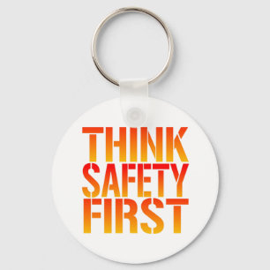 Tänka Safety First Nyckelring