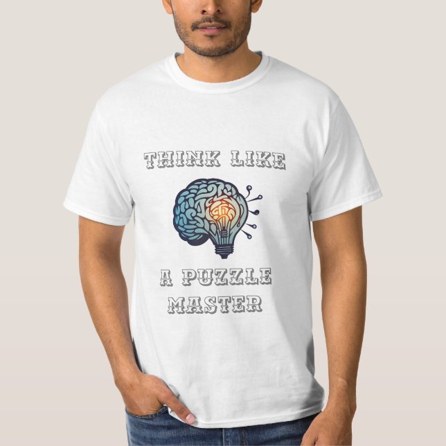 Tänka som en Puzzle Master T Shirt (Framsida)