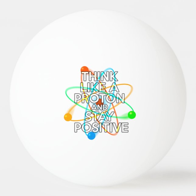 TÄNKA SOM ETT PROTON OCH STÄNG POSITIV PINGISBOLL (Framsidan)
