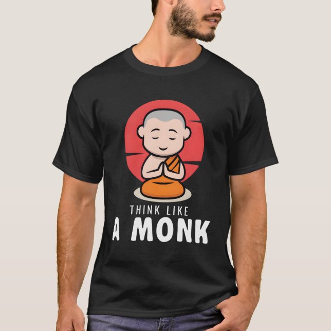 Tänka som Munk Munk T Shirt (Framsida)