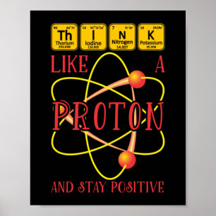Tänka som Proton och behålla en positiv vetenskaps Poster