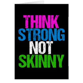 Tänka Starkt, inte Smalans inspirationskort Hälsningskort
