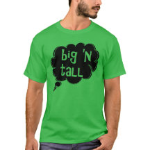 tänka stor och hög t-shirt efter dalDesignNZ