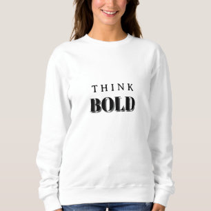 Tänka, svartvitt, minimala kvinnor t shirt