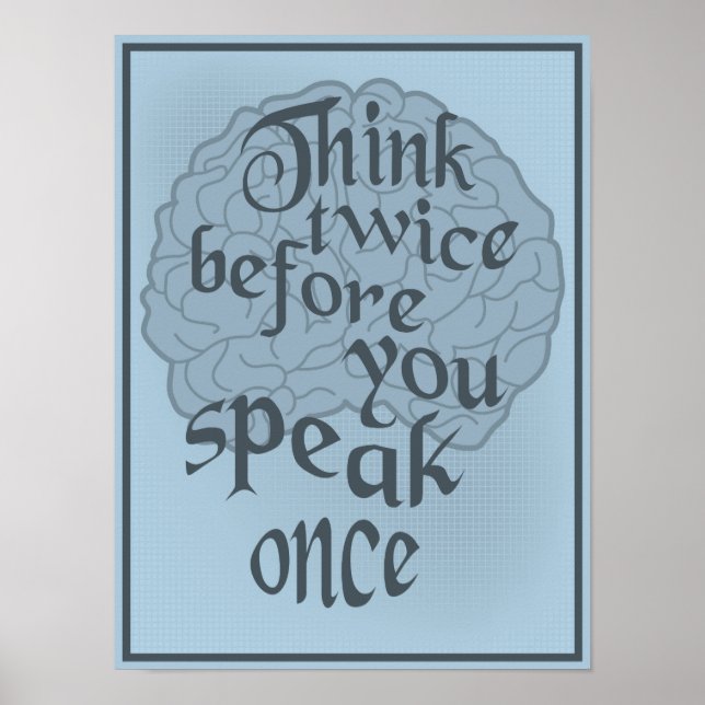 Tänka två gånger poster (Framsidan)