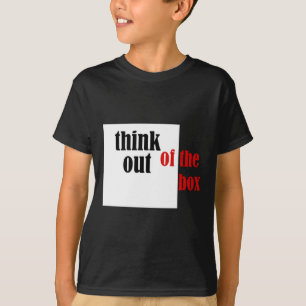 Tänka ut ur lådans praktiska utformning t shirt