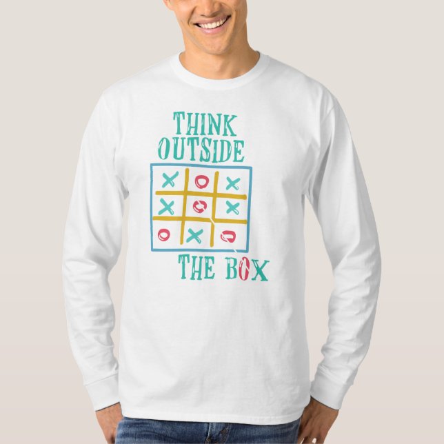 Tänka utanför Box Camping Resa T Shirt (Framsida)