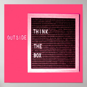 Tänka utanför BOX, Hämta Kreativ Poster