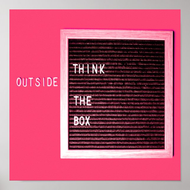 Tänka utanför BOX, Hämta Kreativ Poster (Framsidan)