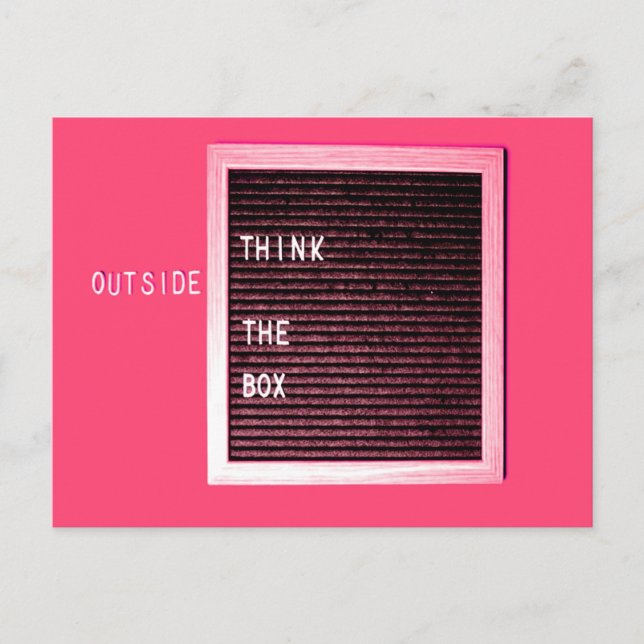 Tänka utanför BOX, Hämta Kreativ Vykort (Framsida)